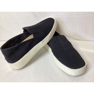 Lucky Brand Black Slip-On Loafers with White Soles